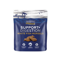 Fish4Dogs Support+ Digestion Funktionssnack Weißfisch und Lachs getreidefrei 225 g – Bild 1 von 6