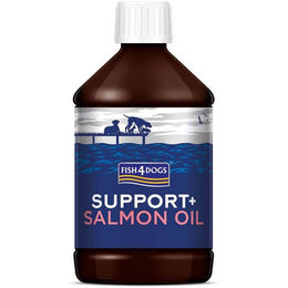 Produktbild von Fish4Dogs Support+ Lachsöl für Hunde zur Unterstützung von Haut, Fell, Gelenken und Immunsystem 500 ml
