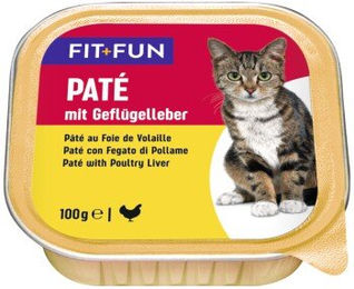 FIT+FUN Adult Paté Geflügelleber für Hunde 64x100 g – Bild 1 von 1