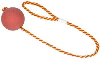 Produktbild von FIT+FUN Ball am Seil aus Gummi in Rot