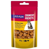 Produktbild von FIT+FUN Crunchy Pockets Hundeleckerli Huhn und Käse 7x65 g
