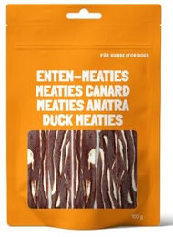 Produktbild von FIT+FUN Enten-Meaties Trockenfleisch mit Kabeljau und hohem Fleischanteil 100 g