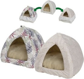 FIT+FUN Ersatzbezüge für Katzenhöhle aus Polyester beige bunt – Bild 1 von 3