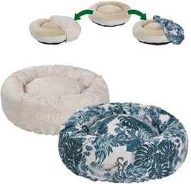 FIT+FUN Ersatzbezüge für Katzenkissen aus Polyester blau/beige – Bild 1 von 2