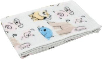 Produktbild von FIT+FUN Fleecedecke für Hunde Comic Design Bunt Größe L