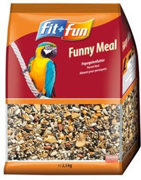 Produktbild von Fit+Fun Funny Meal Hauptfutter für Papageien 2x 1 kg - 2 x 1 kg