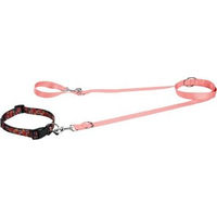 Produktbild von FIT+FUN Halsband und Leine Set Lachs Rosa Größe M