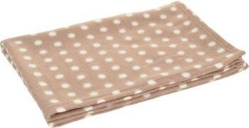 Fit + Fun Hundedecke Fleecedecke Classic braun weiß aus Polyester – Bild 1 von 2
