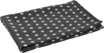 Fit + Fun Hundedecke Fleecedecke Classic grau weiß für kleine bis mittlere Hunde aus Polyester – Bild 1 von 2
