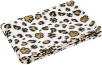 FIT+FUN Hundedecke Leo Pfote Fleecedecke aus Polyester Bunt Größe M – Bild 1 von 2