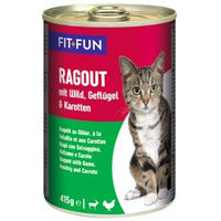 Produktbild von FIT+FUN Hundefutter Ragout Wild mit Geflügel und Karotten 48x415 g