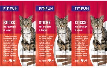 FIT+FUN Hundeleckerli Sticks Truthahn und Lamm für Adult 250g - 25 x 10 Stk. – Bild 1 von 1