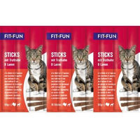 Produktbild von FIT+FUN Hundeleckerli Sticks Truthahn und Lamm für Adult 250g - 25 x 10 Stk.