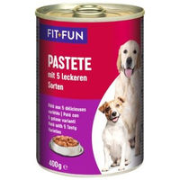 Produktbild von FIT+FUN Hundepastete 5 Sorten 12x400 g