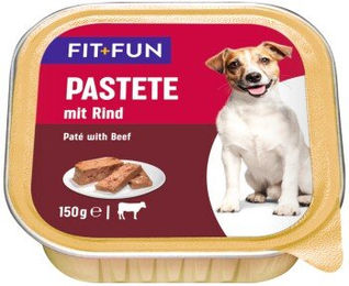 Produktbild von FIT+FUN Hundepastete Rind ohne Zucker und Konservierungsstoffe 24x150 g