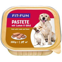 Produktbild von FIT+FUN Hundepatete mit Lamm und Wild für Adult 36x300 g