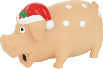 FIT+FUN Hundespielzeug Xmas Latexschwein 16 cm – Bild 1 von 1