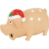 Produktbild von FIT+FUN Hundespielzeug Xmas Latexschwein 16 cm