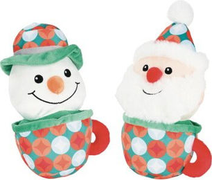 FIT+FUN Hundespielzeug Xmas Plüsch Tassen 25 cm – Bild 1 von 1