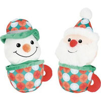 Produktbild von FIT+FUN Hundespielzeug Xmas Plüsch Tassen 25 cm