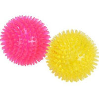 Produktbild von FIT+FUN Igelball Spielzeug aus TPR in Pink oder Gelb