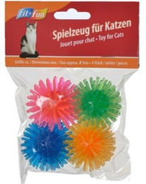 FIT+FUN Igelbälle Spielzeug 4er-Pack bunt – Bild 1 von 3