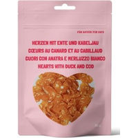 Produktbild von Fit + Fun Katzen Leckerli Snackherzen mit Ente und Kabeljau 150 g