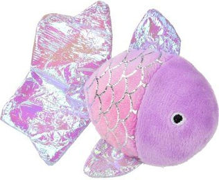 FIT+FUN Katzen Spielzeug Kuscheltier Fisch aus Plüsch in Lila – Bild 1 von 1