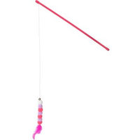 Produktbild von FIT+FUN Katzenangel Spielzeug mit Feder und Kugel Design 40 cm