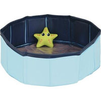 Produktbild von FIT+FUN Katzenpool mit Wasserspielzeug Stern in Türkis aus Kunststoff