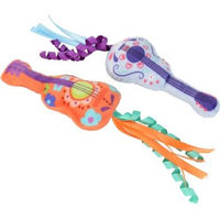 Produktbild von FIT+FUN Katzenspielzeug 2er-Set Plüschgitarren mit Knisterfolie bunt