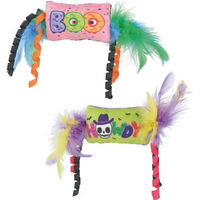 Produktbild von FIT+FUN Katzenspielzeug Halloween Bonbons buntes Federspielzeug aus Plüsch