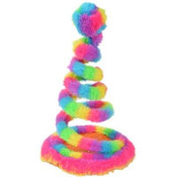 Produktbild von FIT+FUN Katzenspielzeug Spiralfeder-Schlange aus Plüsch bunt 21 x 14 cm