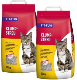 FIT+FUN Katzenstreu klumpend 2x20 kg - 2 x 20 kg – Bild 1 von 2