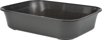 FIT+FUN Katzentoilette Mix & Match offene Schalentoilette aus Kunststoff grau Größe S – Bild 1 von 3