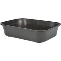 Produktbild von FIT+FUN Katzentoilette Mix & Match offene Schalentoilette aus Kunststoff grau Größe S