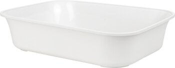 Produktbild von FIT+FUN Katzentoilette Mix & Match offene Schalentoilette aus Kunststoff weiß