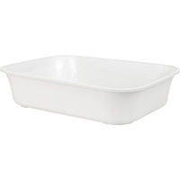 Produktbild von FIT+FUN Katzentoilette Mix & Match offene Schalentoilette aus Kunststoff weiß