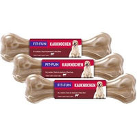Produktbild von FIT+FUN Kauknochen Rind für Junior Hunde zur Zahnpflege ohne Farb- und Aromastoffe 530g - 3 x 21 cm