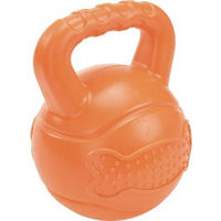 Produktbild von FIT+FUN Kauspielzeug Kettlebell aus Kunststoff Orange 15cm