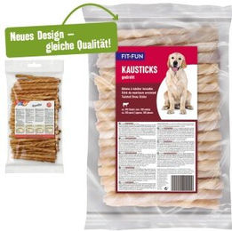 FIT+FUN Kausticks gedreht zur Zahnpflege für Junior Hunde 870g - 100 x 8,7 g – Bild 1 von 2
