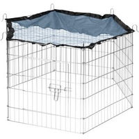Produktbild von Fit + Fun Kleintiergehege aus Metall in Silber