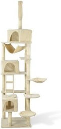 FIT+FUN Kratzbaum Fenix mit Deckenspanner in Beige aus Polyester – Bild 1 von 2