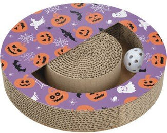FIT+FUN Kratzbrett mit Ball Halloween für Katzen – Bild 1 von 1