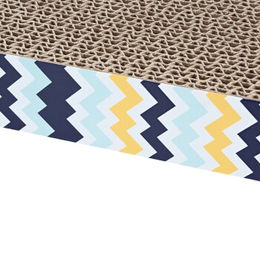 FIT+FUN Kratzpappe Zig Zag Kratzbrett für Katzen bunt – Bild 1 von 2