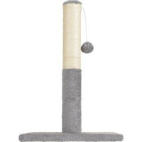 Produktbild von Fit + Fun Kratzsäule für Katzenkitten aus Sisal in Grau 35 x 35 x 52 cm