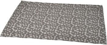 Produktbild von FIT+FUN Liegedecke Geometric Paw M für Hunde und Katzen aus Polyester Grau