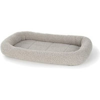 Produktbild von FIT+FUN Liegekissen Teddy für Hunde und Katzen aus Plüsch grau klein