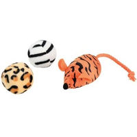 Produktbild von Fit + Fun Plüschmaus für Katzen bunt