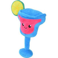 Produktbild von FIT+FUN Plüschspielzeug Hund Cocktailglas Design mit Geräusch 22 x 9 cm